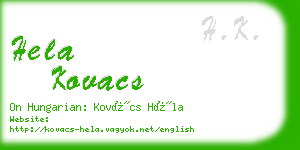 hela kovacs business card
